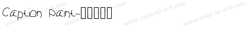 Caption Paint字体转换
